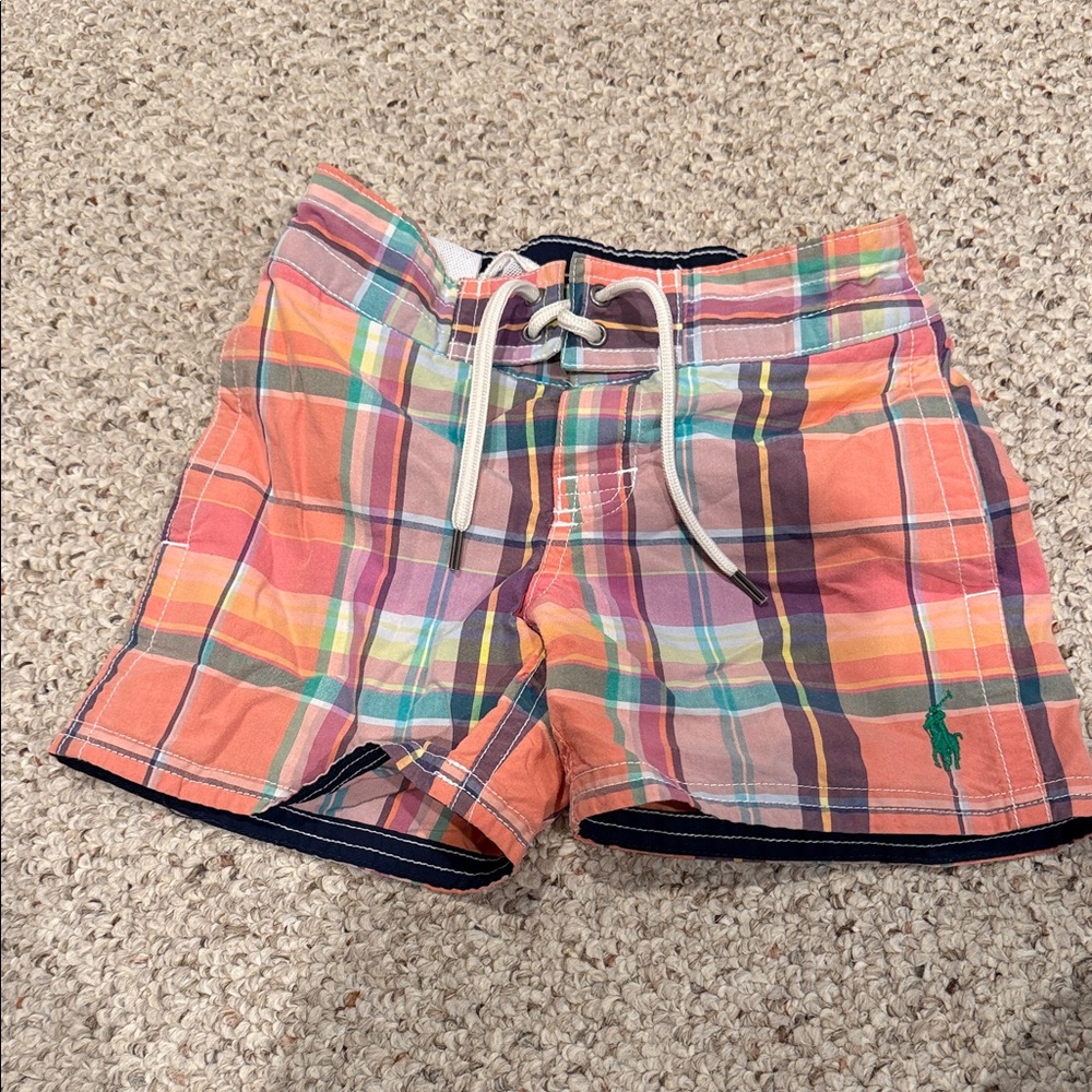 Ralph Lauren Multicolor Plaid Kids Shorts